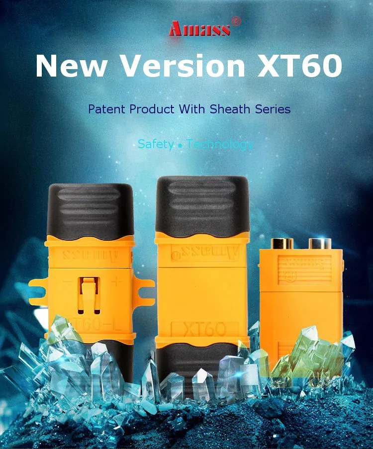 5 Pair Amass XT60+ Plug Connector With Sheath Housing Male & Female