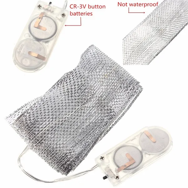 1M 10 LED Ribbon String Fairy Light Battery Powered Party Xmas Wedding Decoration Lamp