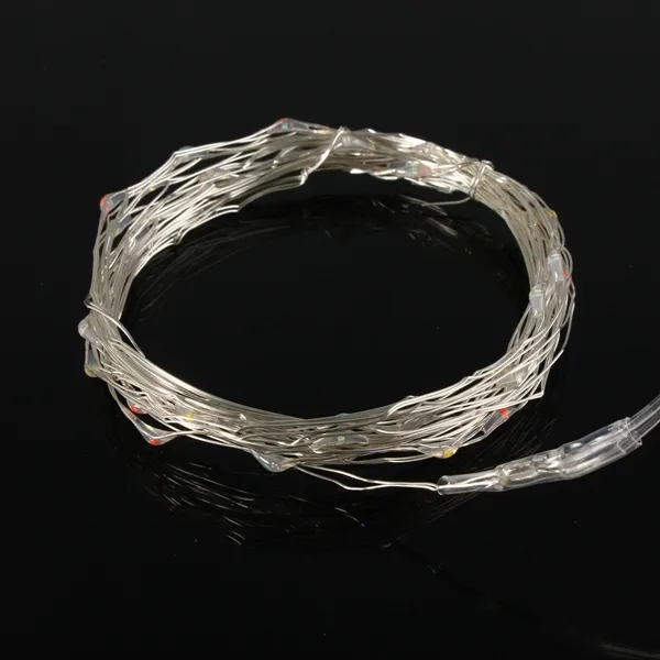 4M 40 LED Silver Wire Fairy String Light Battery Powered Waterproof Xmas Party Decor