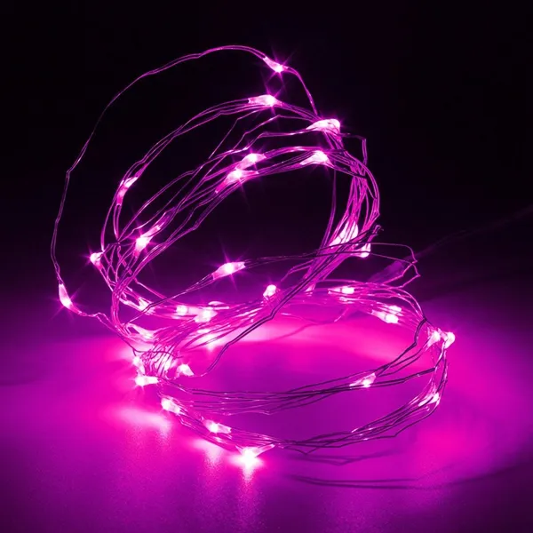 4M 40 LED Silver Wire Fairy String Light Battery Powered Waterproof Xmas Party Decor