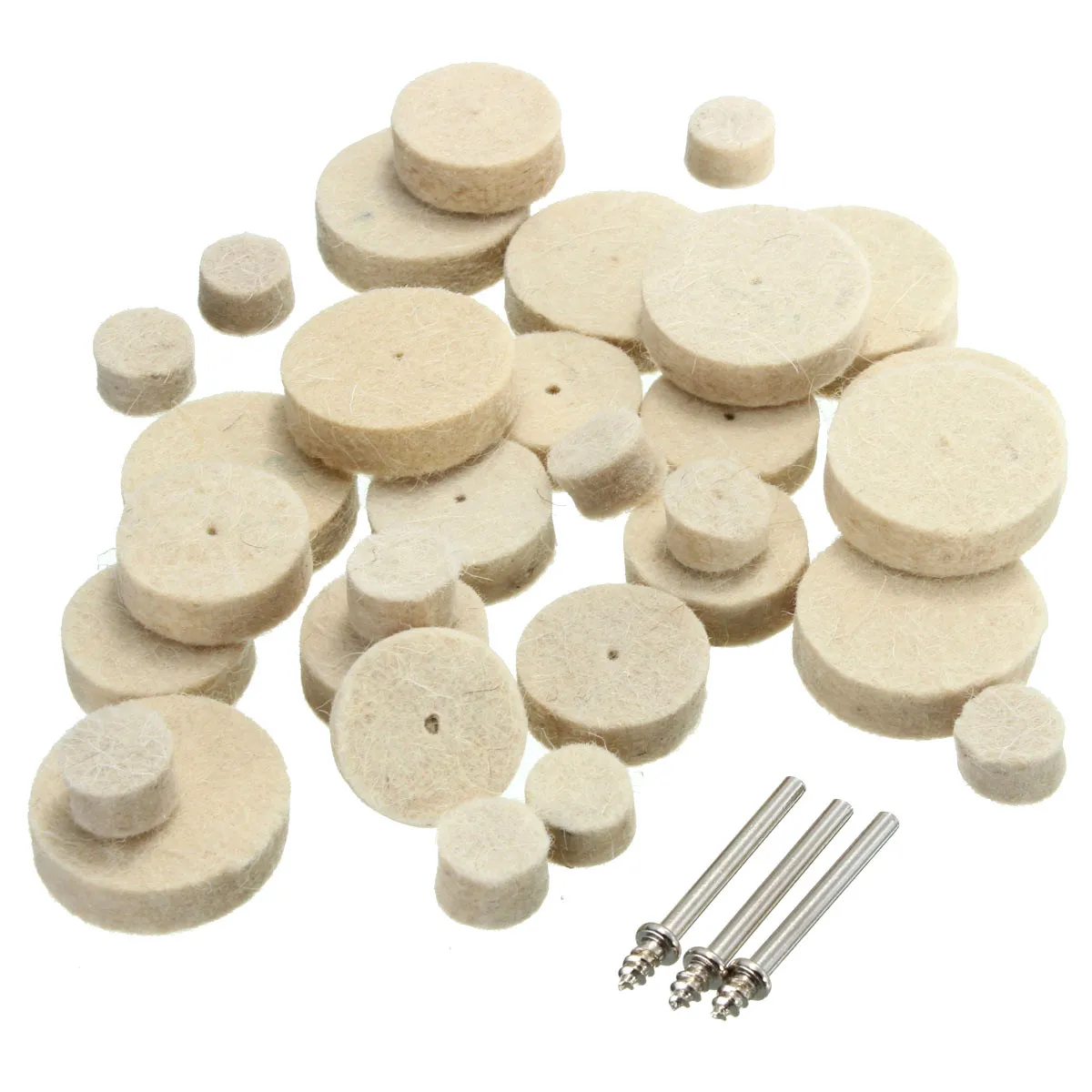 33pcs Wool Polishing Wheel Grinder Accessories for Rotary Tool
