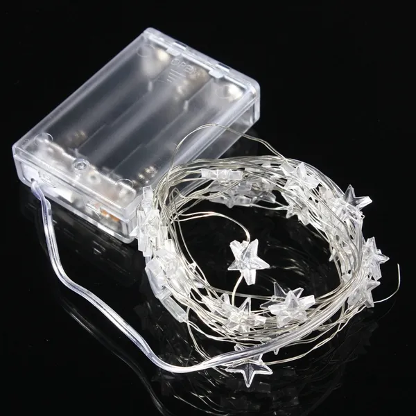 3M 30 LED Battery Powered Star String Fairy Light For Christmas Party Weddinng Decor