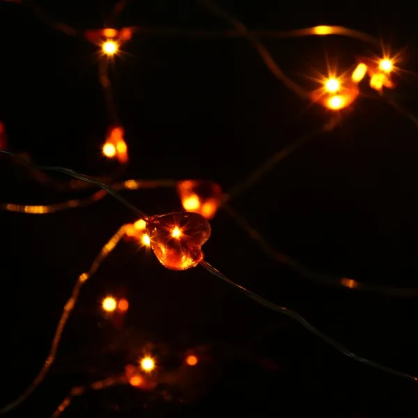 2M 20 LED Battery Powered Heart String Fairy Light For Christmas Party Weddinng Decor