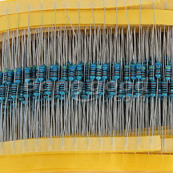 1800pcs 30 Kinds Value 1% 1/4W Metal Film Resistor Assorted Kit 60pcs Each Value