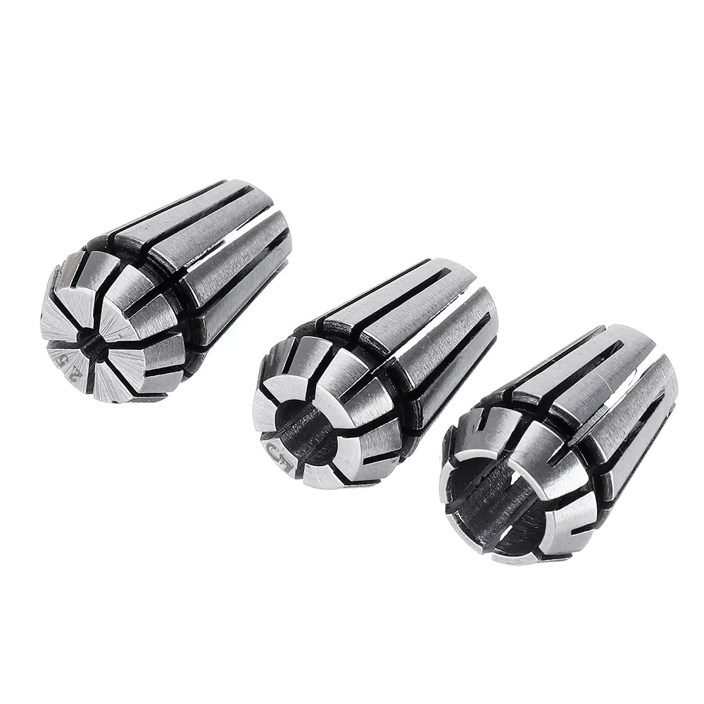 Machifit 15pcs ER11 1mm to 7mm Spring Collet Set Collet Chuck for CNC Milling Lathe Tools