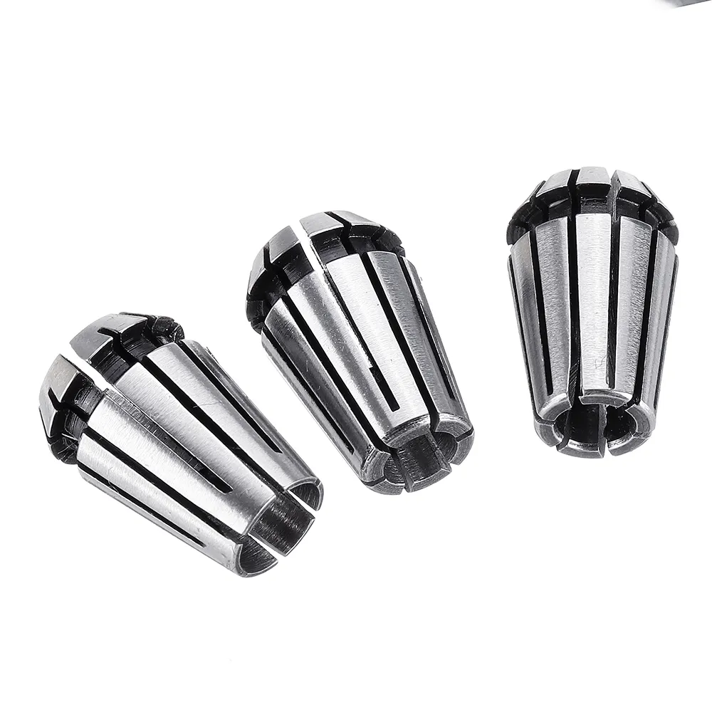 Machifit 15pcs ER11 1mm to 7mm Spring Collet Set Collet Chuck for CNC Milling Lathe Tools