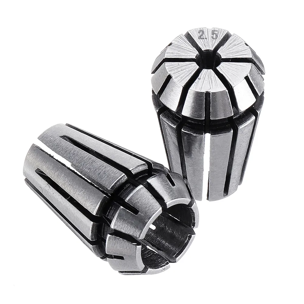 Machifit 15pcs ER11 1mm to 7mm Spring Collet Set Collet Chuck for CNC Milling Lathe Tools