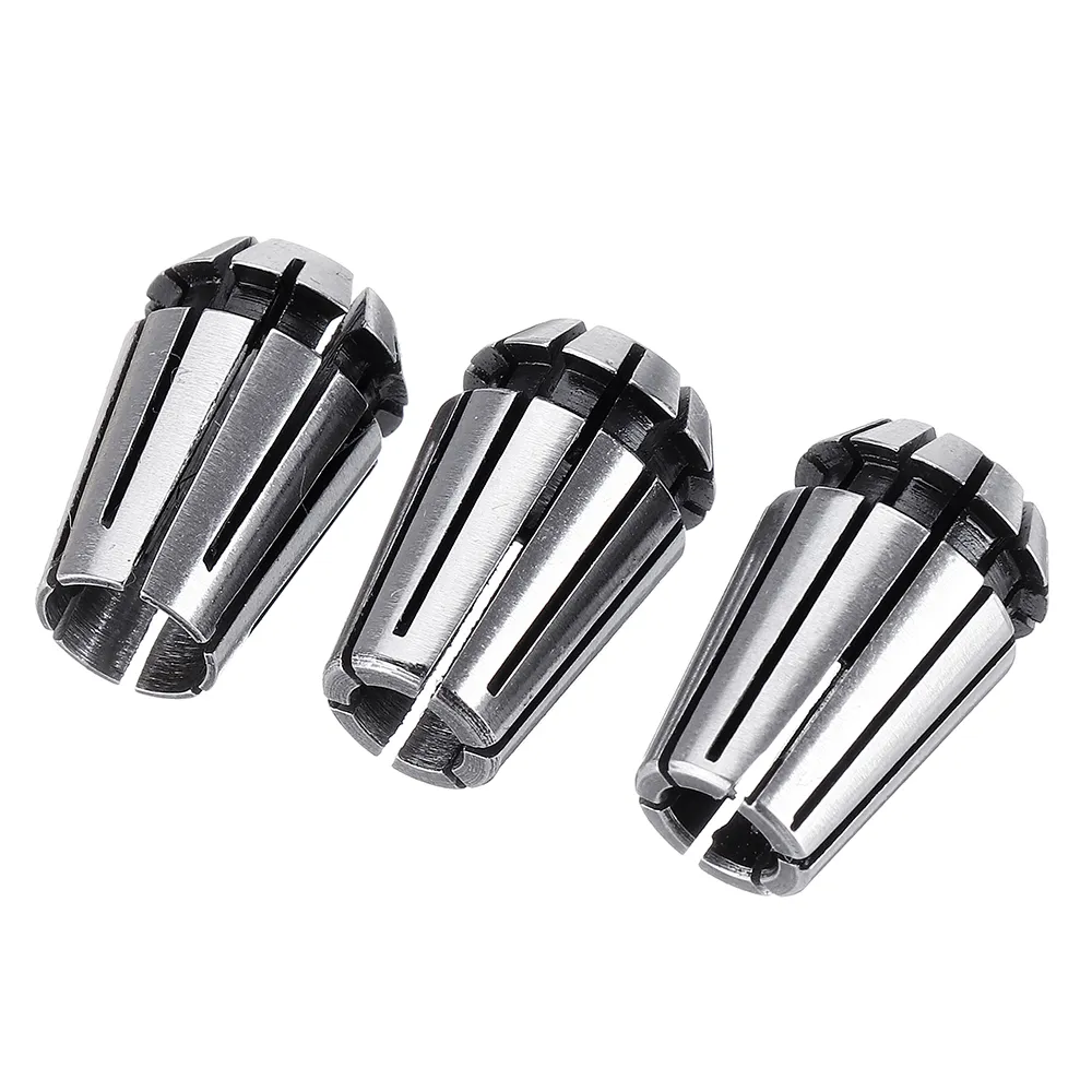 Machifit 15pcs ER11 1mm to 7mm Spring Collet Set Collet Chuck for CNC Milling Lathe Tools