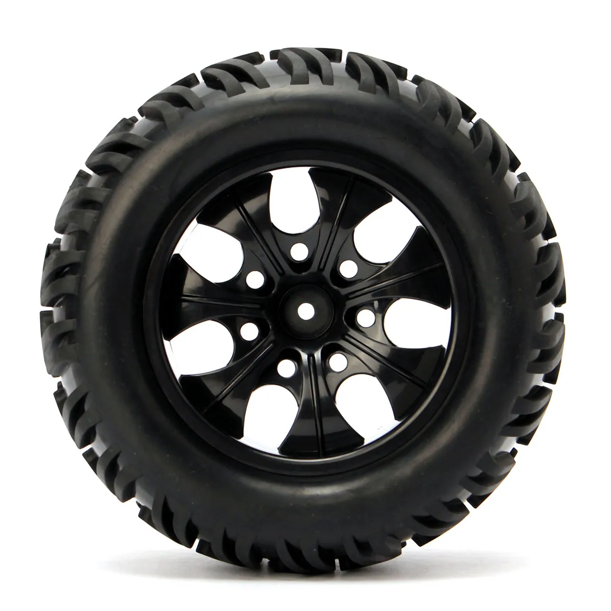 4PCS Wheel Rim & Tires HSP 1:10 Monster Truck RC Car 12mm Hub 88005