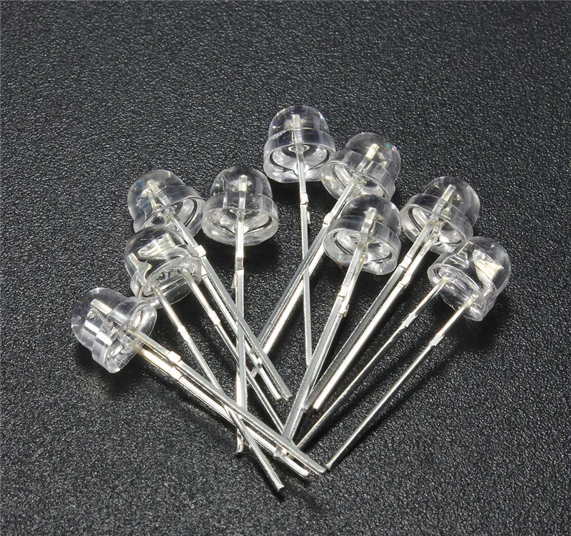 120pcs 5mm White Red Blue Green Yellow Purple LED Light Bulb Emitting Diode Lamp