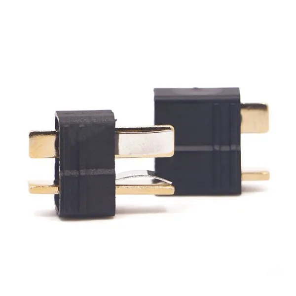 5 Paar Amass AM-1015B Anti-Rutsch-T-Stecker schwarz Stecker männlich & weiblich
