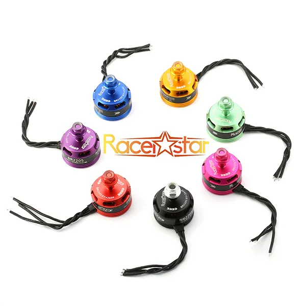 Moteur brushless Racerstar Racing Edition 2205 BR2205 2600KV 2-4S violet pour drones RC FPV Racing 220 250 280