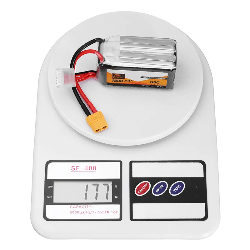 ZOP Power 14.8V 1800mAh 65C 4S Lipo Battery XT60 Plug For RC FPV Racing Drone ZOP Power 14.8V 1800mAh 65C 4S Lipo Battery XT60 Plug For RC FPV Racing Drone
