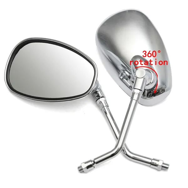 10mm Motorcycle Motor Bike Rear View Side Mirror For Honda/Kawasaki/Suzuki