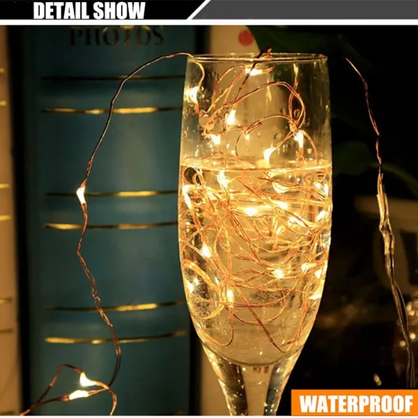 3M Waterproof LED Battery Mini LED Copper Wire Fairy String Light HoliDay Light Party Christmas