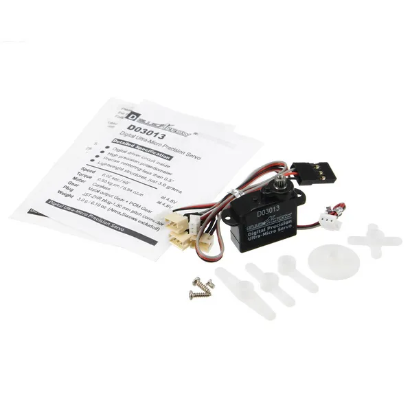 BLUEARROW D03013 Digitales Ultra-Micro-Preis-Servo für Blade 130X Hubschrauber