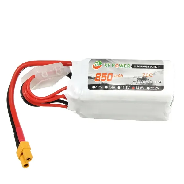 XF Power 14.8V 850mAh 4S 70C Lipo аккумулятор XT30 Plug