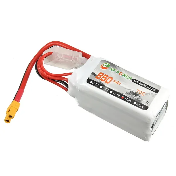 XF Power 14.8V 850mAh 4S 70C Lipo аккумулятор XT30 Plug