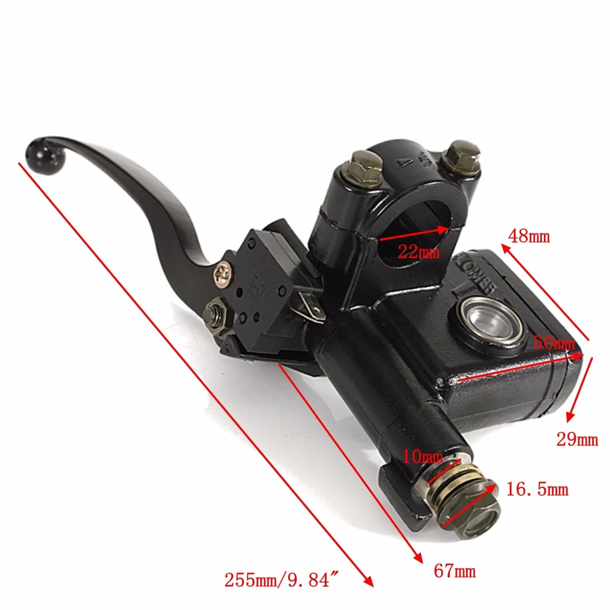 Left Brake Master Cylinder Assembly For Quad ATV 50cc 70cc 90cc 110cc 125cc 200cc