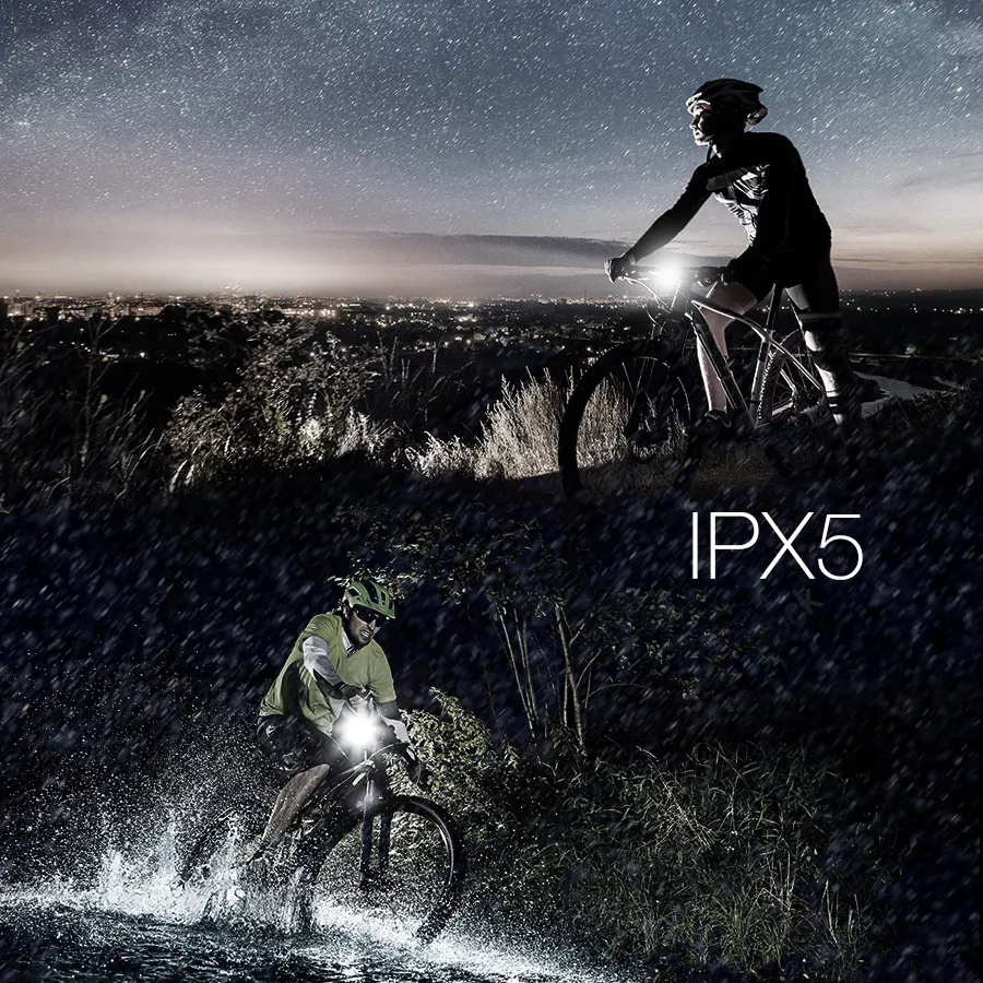 600LM XPG + 2 LED Bicycle German Standard Smart Sensor Warning Light Bike Front Light Headlight