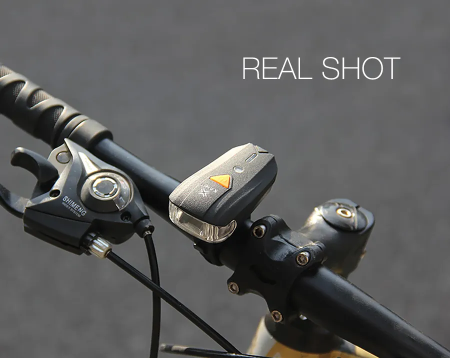 600LM XPG + 2 LED Bicycle German Standard Smart Sensor Warning Light Bike Front Light Headlight