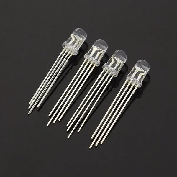 250 Stück LED RGB Gemeinsame Kathode 4-Pin F5 5MM Diode