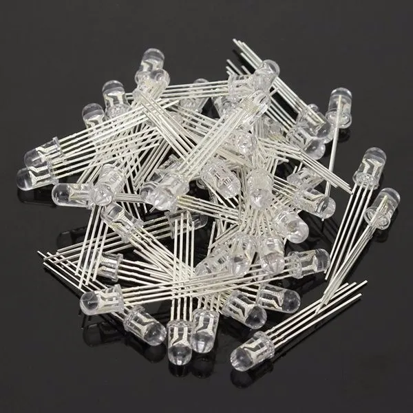 250 Stück LED RGB Gemeinsame Kathode 4-Pin F5 5MM Diode