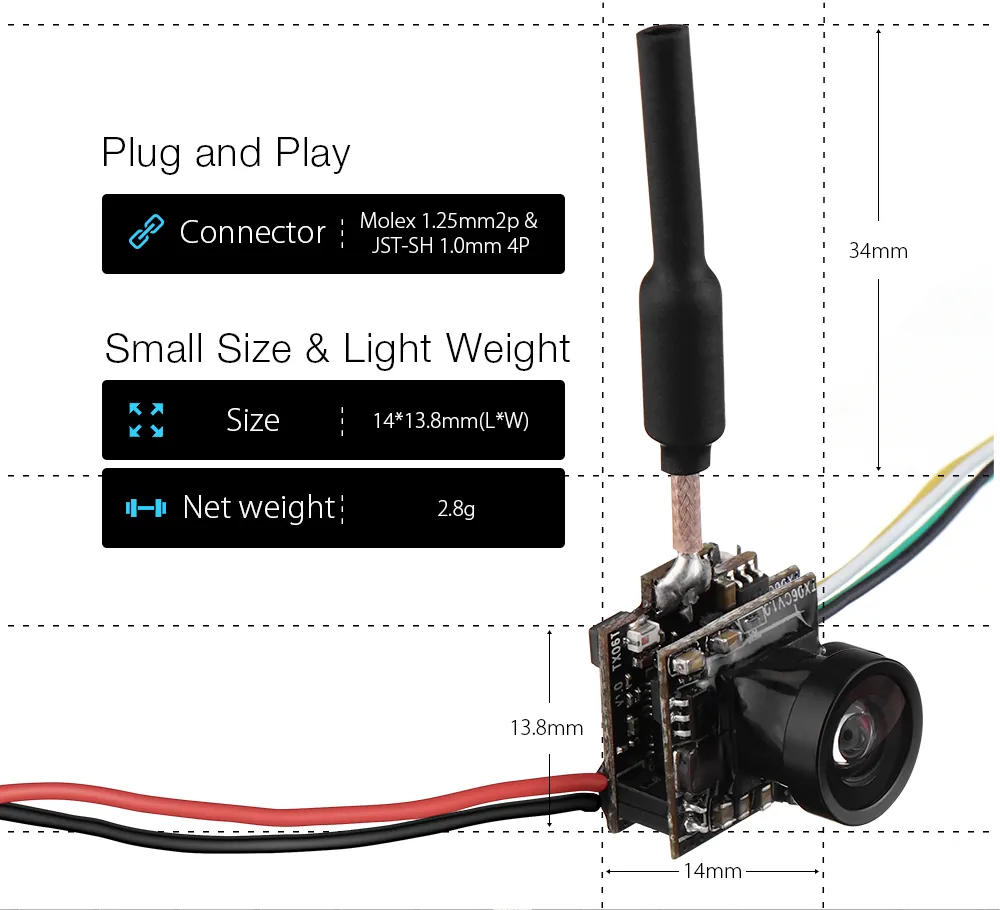 Eachine EV800D 5.8G 40CH Diversity FPV Goggles 5 Inch 800*480 Video Headset HD DVR Build in Battery