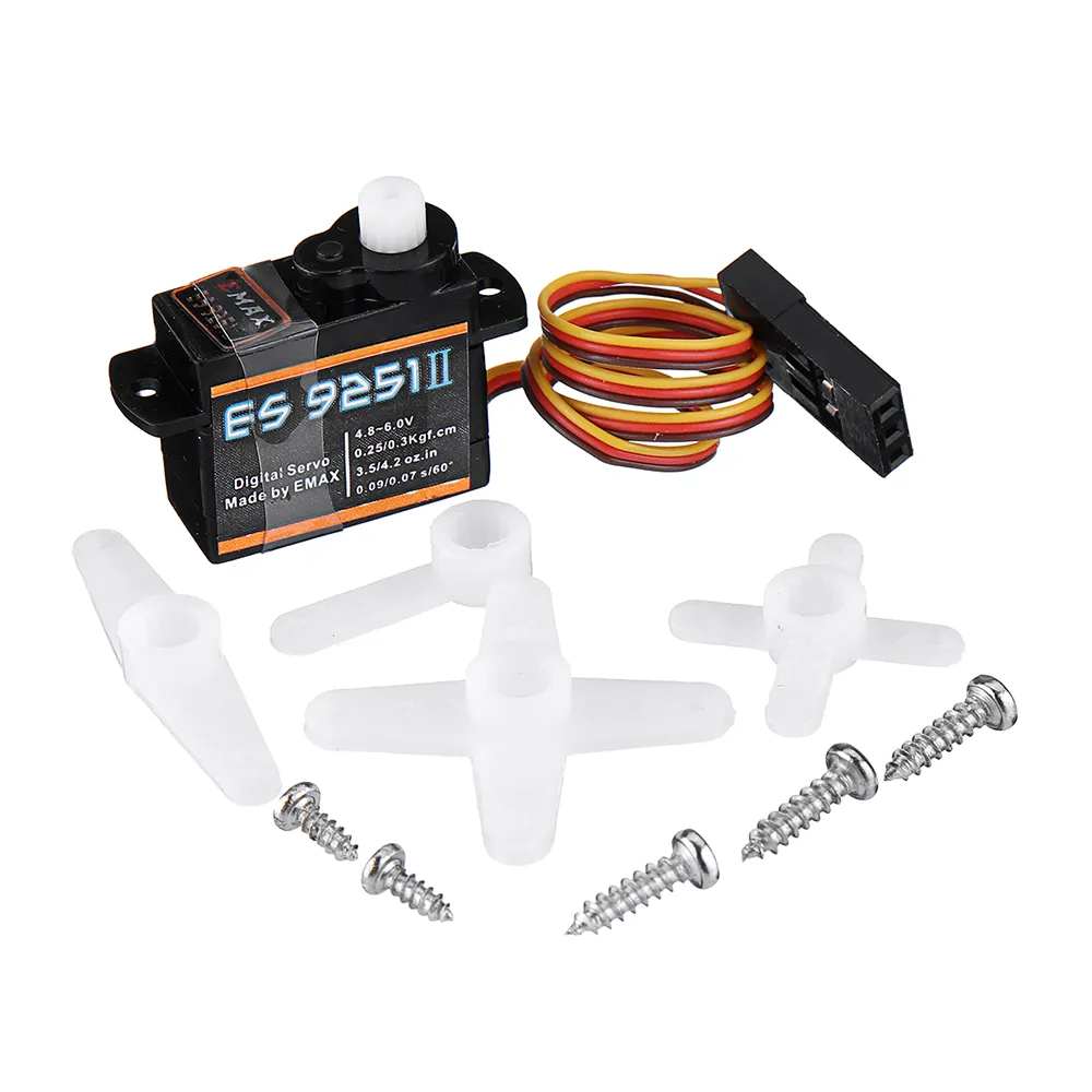 4PCS Emax ES9251 II Upgrade Version 3g Plastic Gear Micro Digital Servo For RC Model
