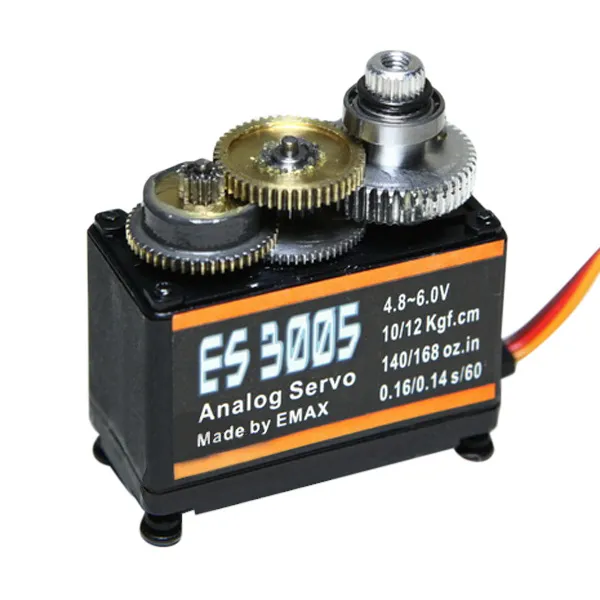 6PCS EMAX ES3005 42g Metal Analog Servo for RC Airplane Waterproof