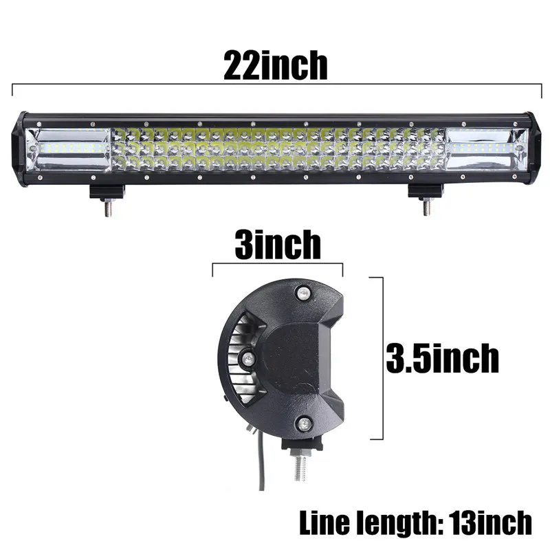 22 Inch 648W LED Light Bars Flood Spot Combo Beam Driving Lamp for Truck Off Road Boat 22 Inch 648W LED Light Bars Flood Spot Combo Beam Driving Lamp for Truck Off Road Boat