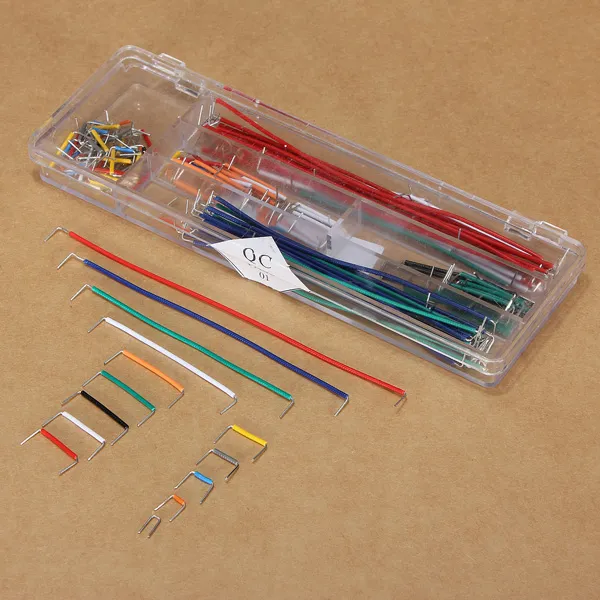 3 x 140pcs U Shape Solderless Breadboard Jumper Cable Dupont Wire Shield
