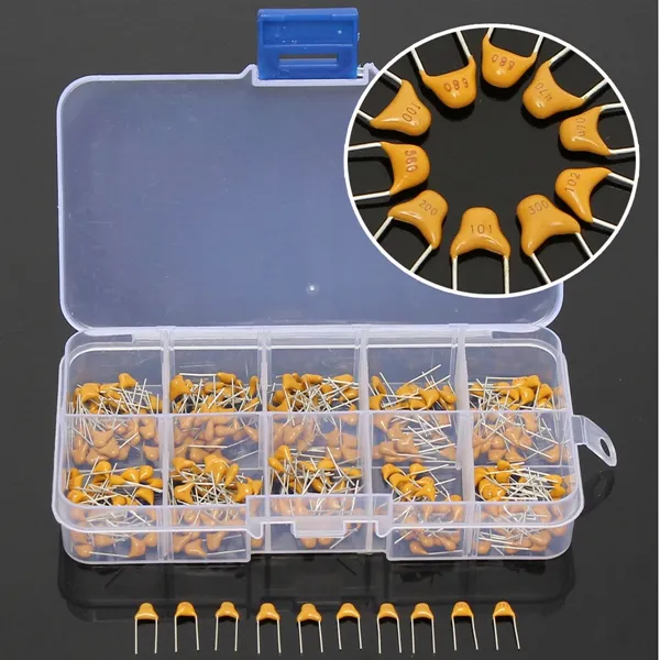 3 x 300pcs 10 Values 50V 10pF To 100nF Multilayer Ceramic Capacitor Assortment Kit 90pcs Each Value