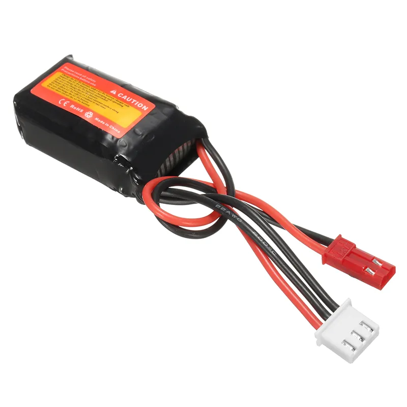Tiger Power 7.4V 450mAh 60C 2S Lipo Battery JST Plug