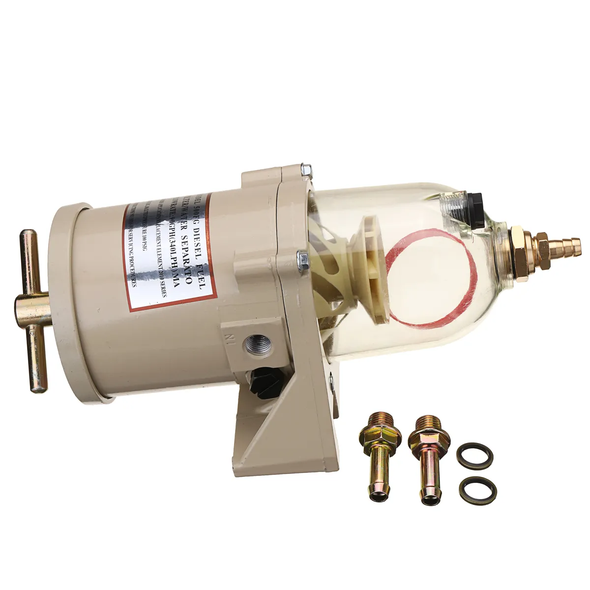 500FG 500FH Diesel Kraftstofffilter Öl/Wasserabscheider Marine Boot Lkw 90GPH