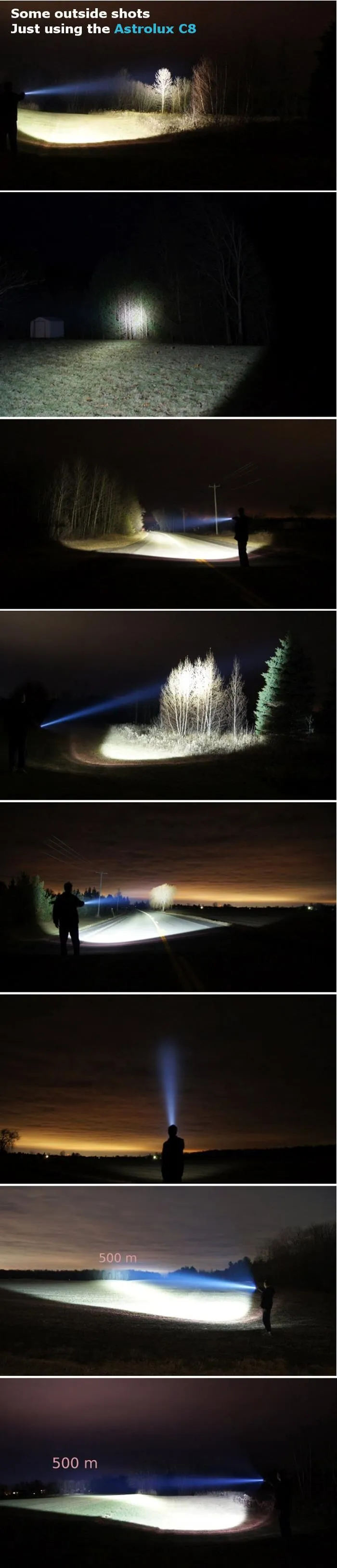 Astrolux C8 XP-L HI 1300Lumens 7/4modes A6 Driver Tactical EDC LED Flashlight 18650