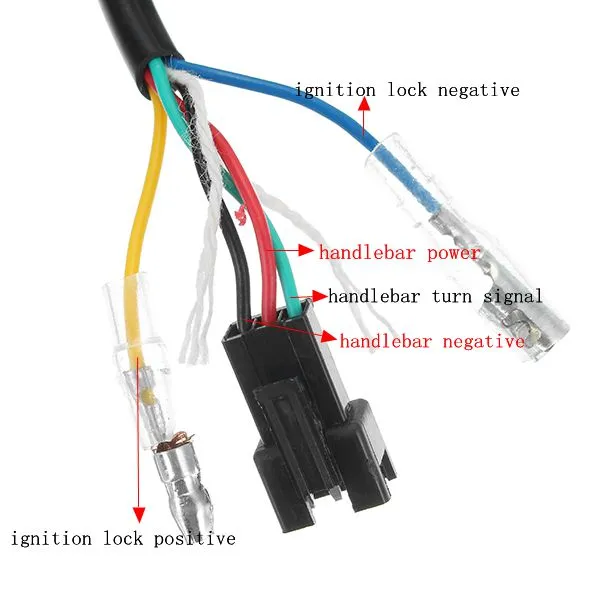 DC 12V-84V Throttle Twist Handlebar LCD Digital Meter W/ Keys For Electric Motorcycle Scooter 