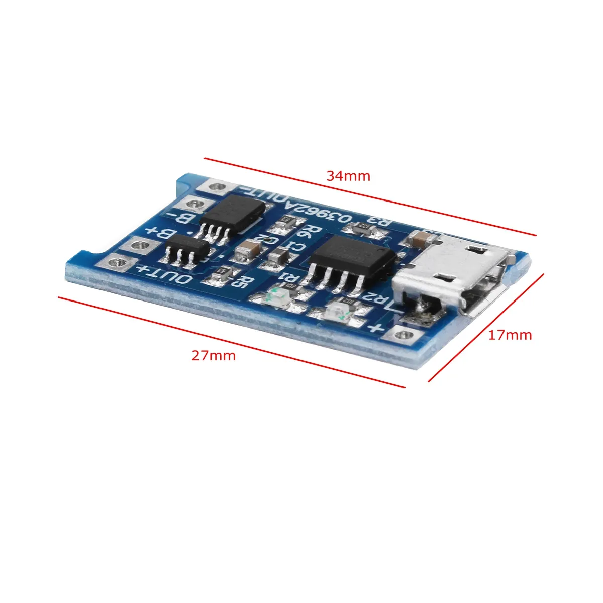 TP4056 Micro USB 5V 1A Lithium Battery Charging Protection Board TE585 Lipo Charger Module