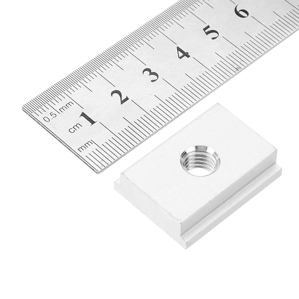 ENJOYWOOD 10pcs M8 T-Track Sliding Nut T Slot Nut For Woodworking Tool Slot Fastener