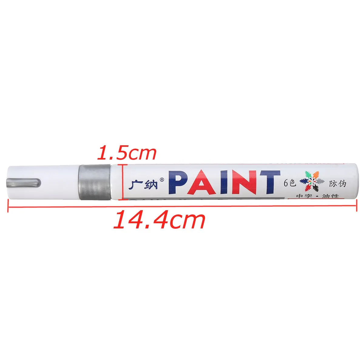 12pcs Color Tyre Permanent Paint Pen Tire Metal Outdoor Marking Ink Marker Trendy