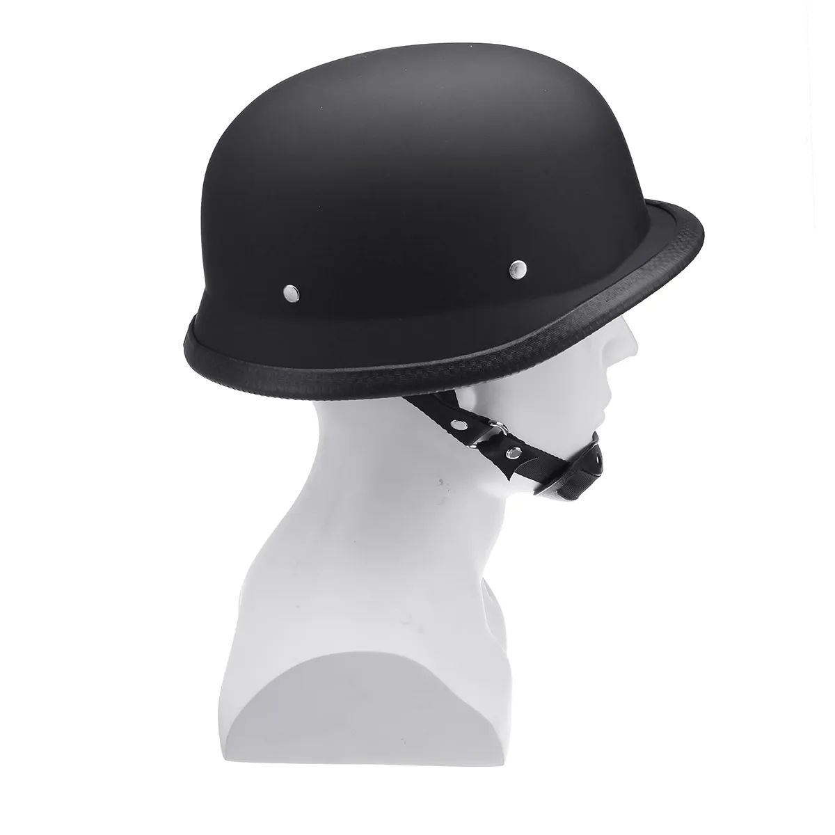 Motorcycle German Style Half Face Helmet Motocross Matte Black M/L/XL