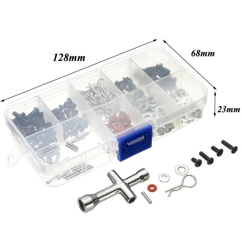 270PCS Set Screws Box Repair Tool Kit For HSP 1/10 RC Car Parts