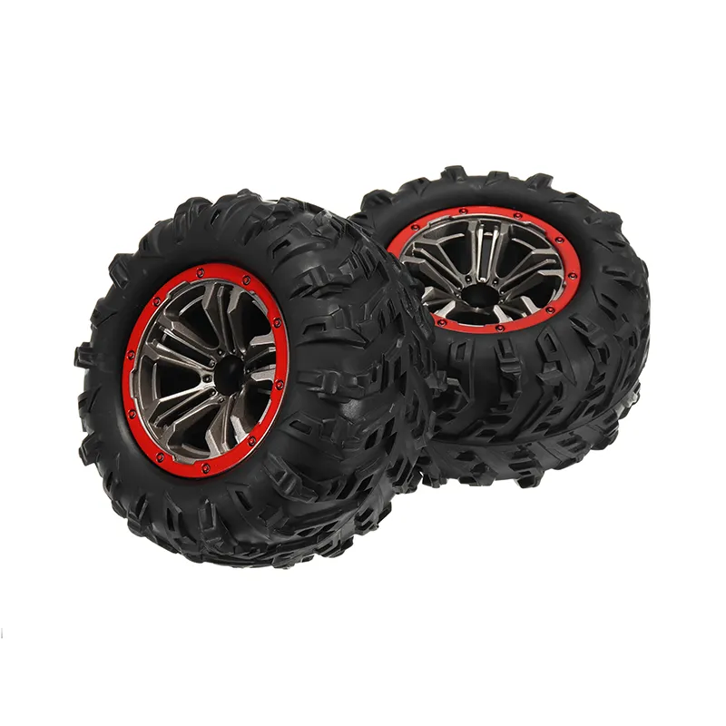 2PCS Hub Wheel Rim & Tires For 9125 1/10 2.4G 4WD RC Car Parts No.25-ZJ02