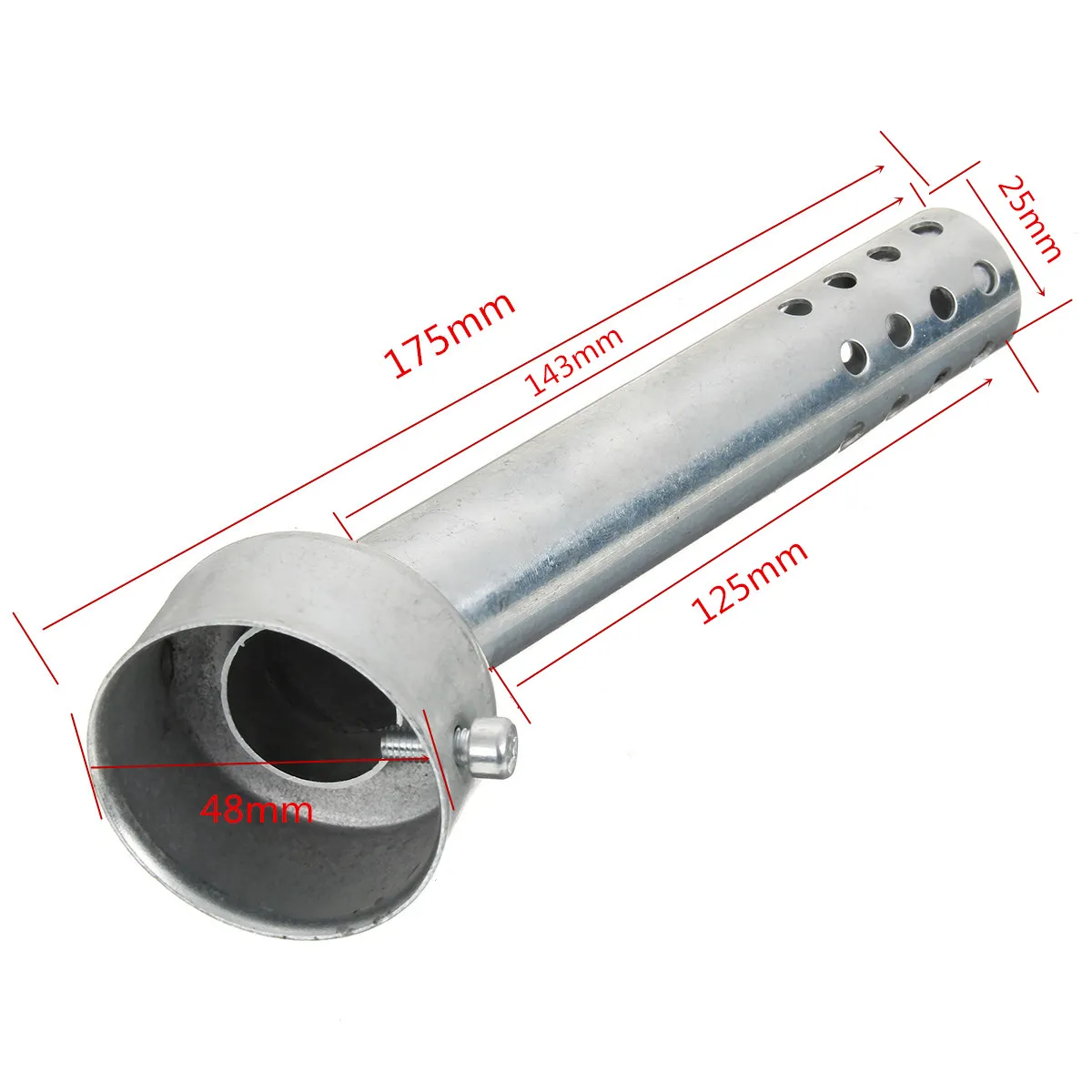 48mm Motorcycle Exhaust Muffler Pipe Silencer Angled Insert Baffle