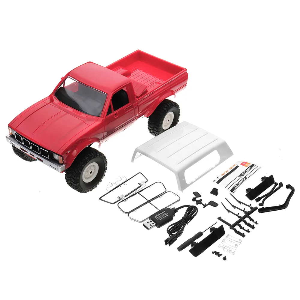 WPL C24 1/16 RTR 4WD 2.4G Camion militaire Crawler Off Road RC Car 2CH Jouet