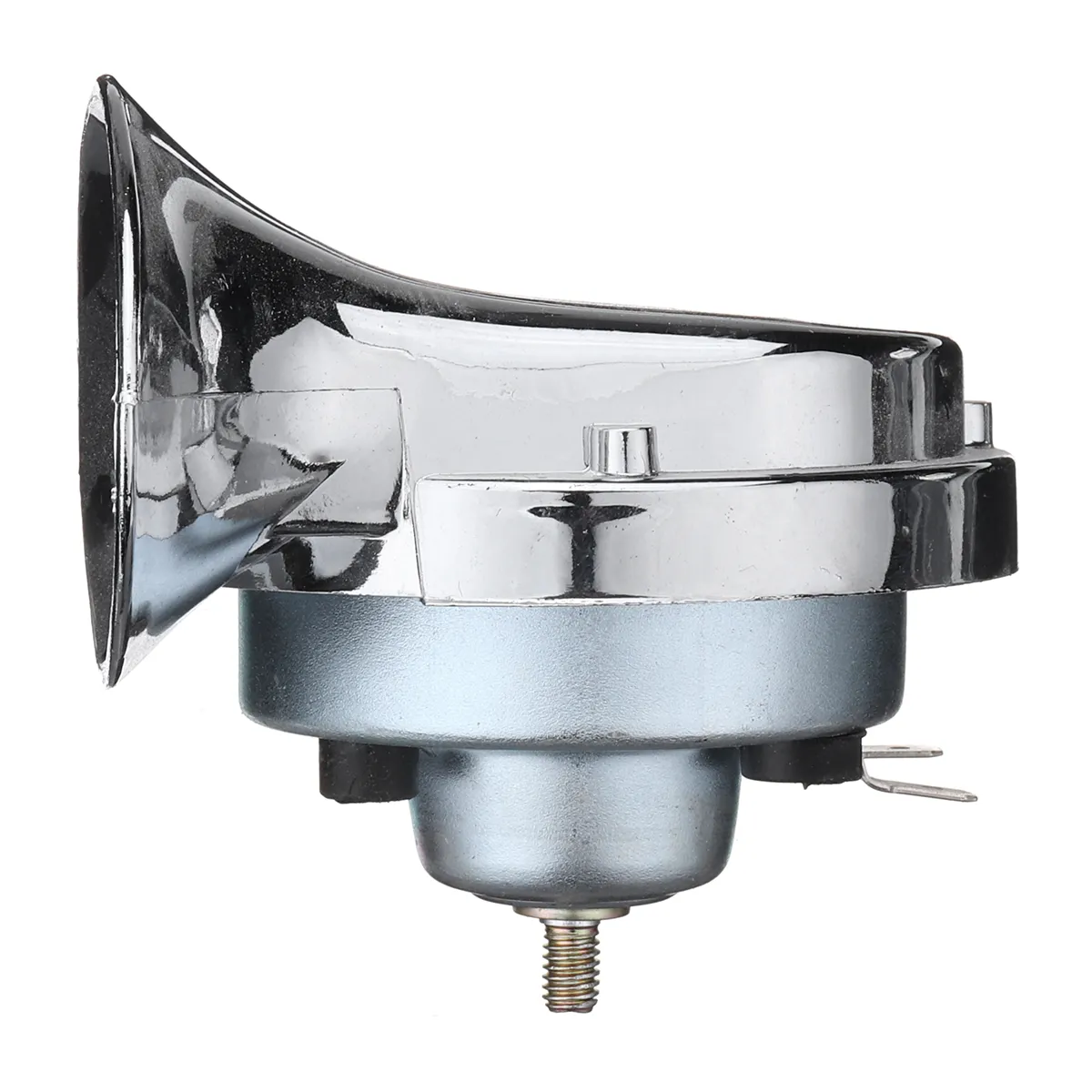 Pair 12V 110dB Chrome Dual Tone Air Snail Horn For Car Van Motorcycle Universal