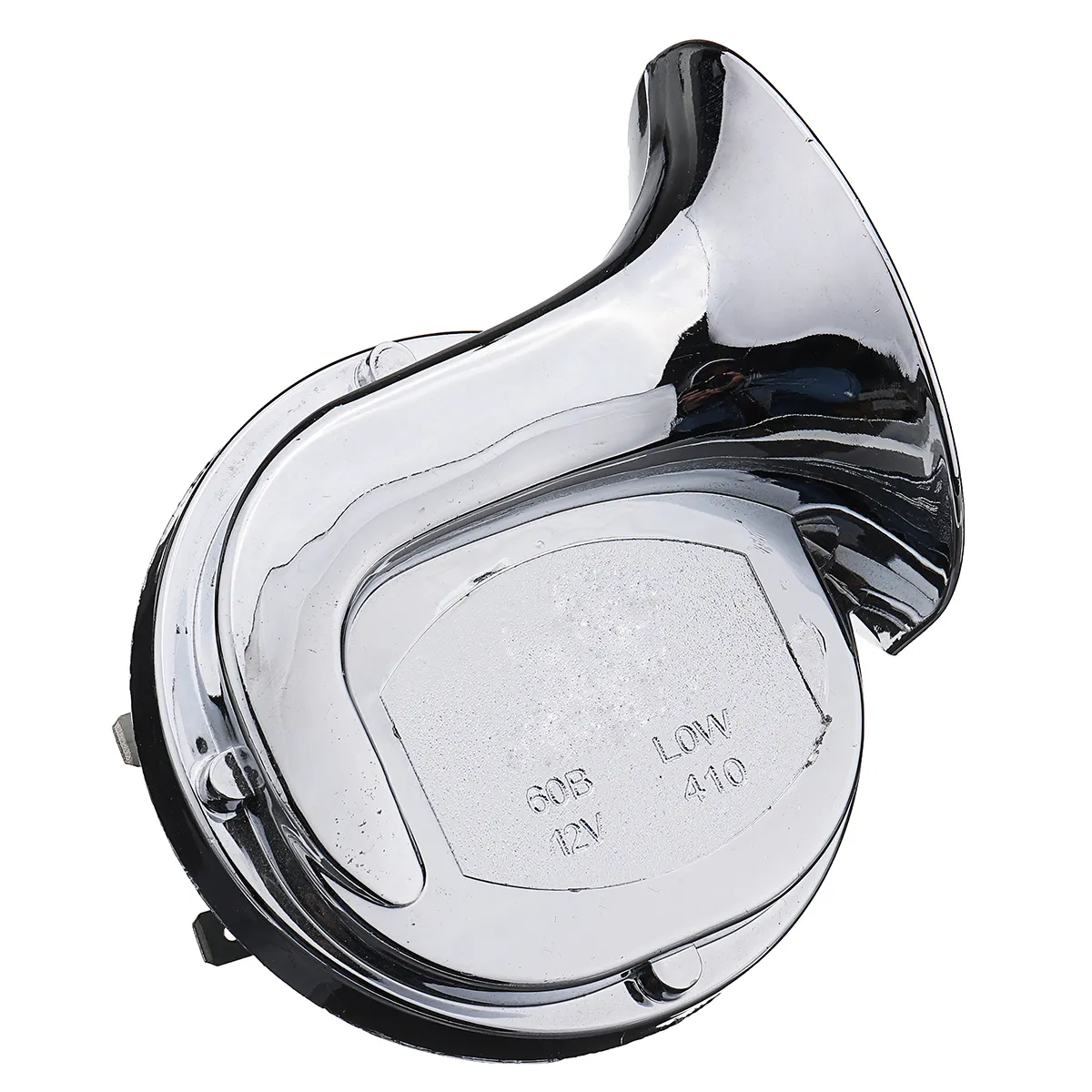 Pair 12V 110dB Chrome Dual Tone Air Snail Horn For Car Van Motorcycle Universal