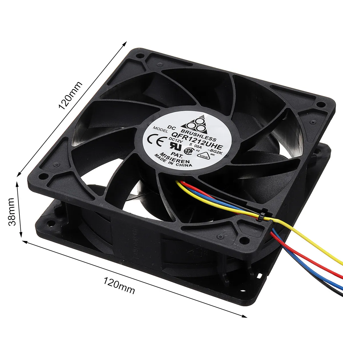 7500RPM Cooling Fan 4-pin Connector Replacement For Antminer Bitmain S7 S9