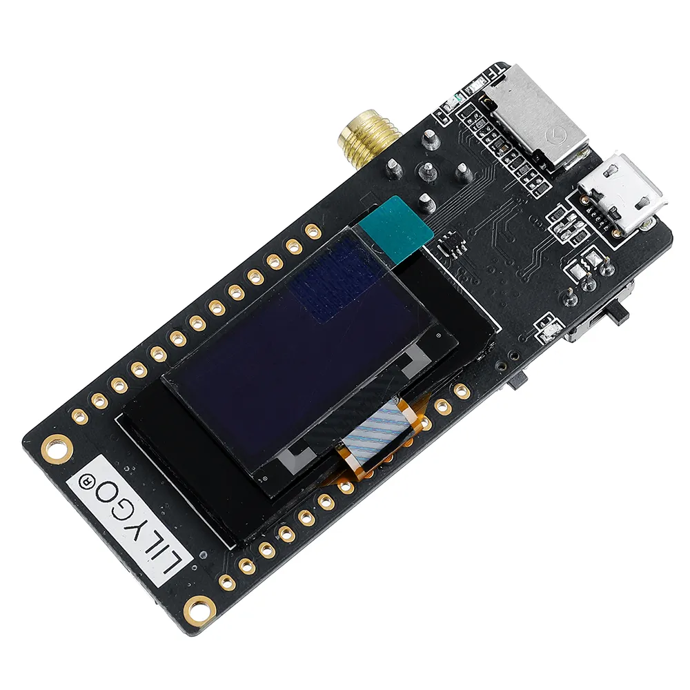 LILYGO® TTGO LoRa32 868Mhz ESP32 LoRa OLED 0.96 Inch SD Card bluetooth WIFI Wireless Module ESP-32 SMA IP5306