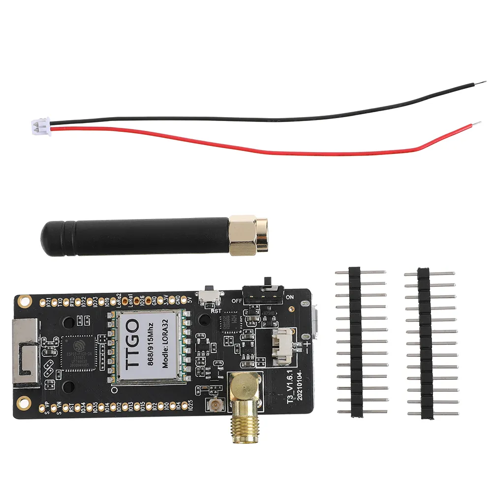 LILYGO® TTGO LoRa32 868Mhz ESP32 LoRa OLED 0.96 Inch SD Card bluetooth WIFI Wireless Module ESP-32 SMA IP5306